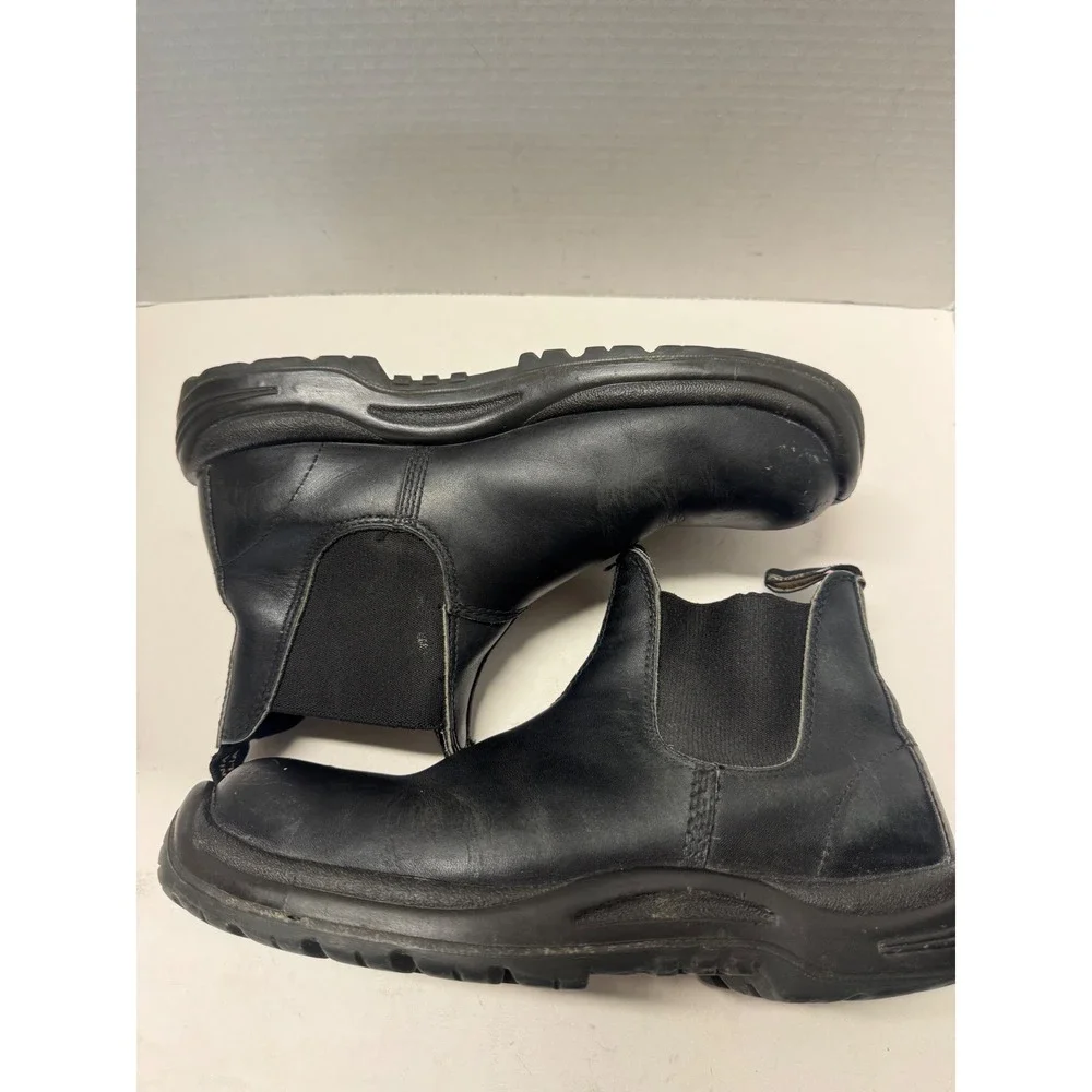 Blundstone 990 Mens Black Leather Chelsea Work Boots AU 8 US 9 Lug Sole